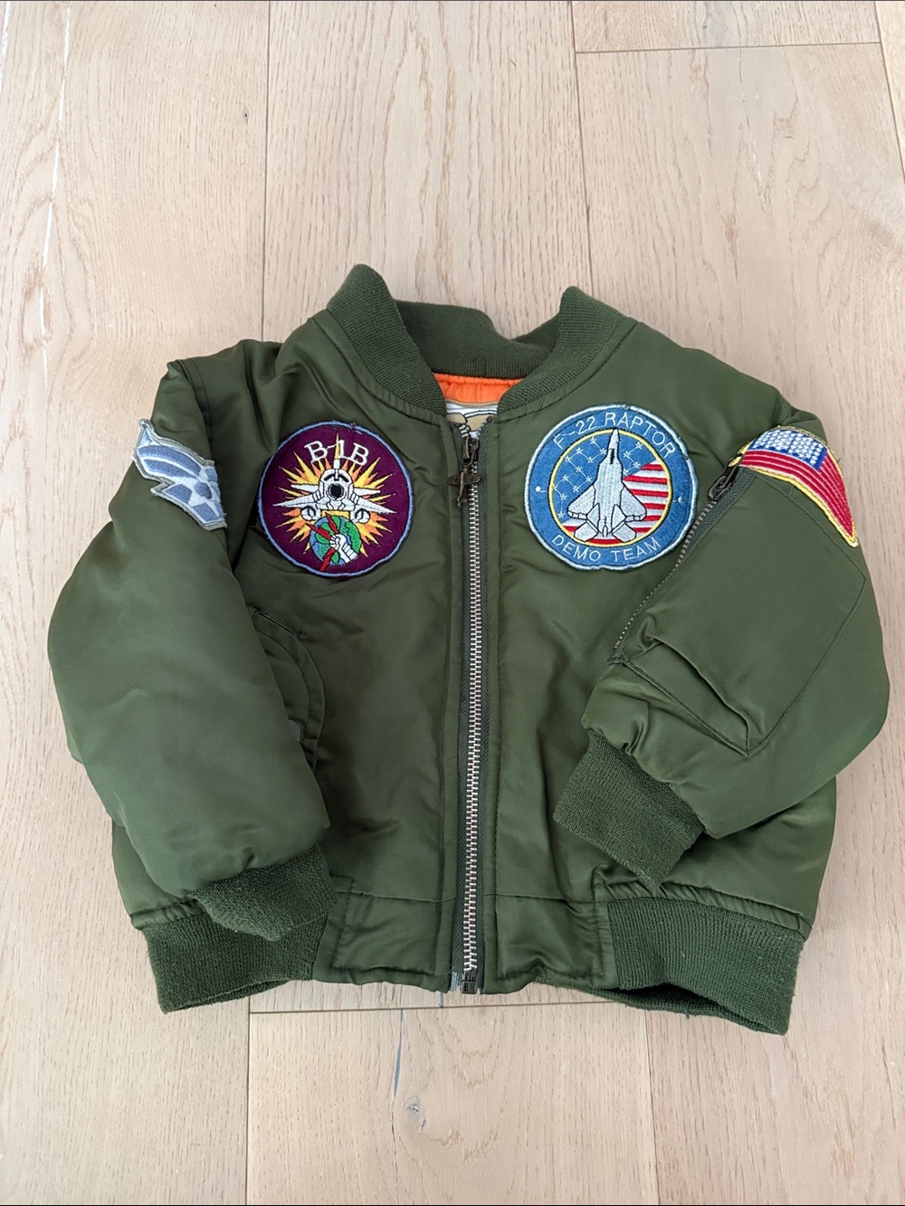 Toddler fighter jet jacket